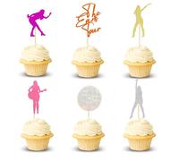 Arthsdite 24pcs Music Singer Cupcake Toppers Popular Singer Cupcake Pick Decorations for Love Theme Party Birthday Decoration Supplies