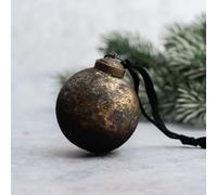 Arthur Cameron - 2″ Patina Glass Christmas Tree Decorations - Rustic Christmas Decorations & Timeless Tree Decorations (Autumn)
