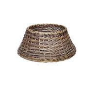 Arthur Cameron - Antique Wash Willow Wicker Christmas Tree Skirt, Rustic, Handmade Rapallo-Weave Xmas Tree Skirt/Christmas Tree Guard for any Home Decor Style (Large)