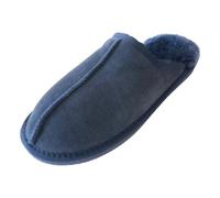 Arthur Cameron - Deluxe 'Michael' Men's Slippers Size 7 - Genuine Comfy Sheepskin Slippers with Lightweight, Non-slip TPR Hard Rubber Sole