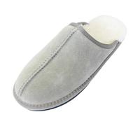 Arthur Cameron - Deluxe 'Michael' Men's Slippers Size 7 - Genuine Comfy Sheepskin Slippers with Lightweight, Non-slip TPR Hard Rubber Sole