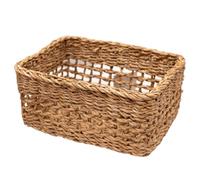 Arthur Cameron - Dharla Handwoven Rectangular Seagrass Storage Basket - Artisanal Decorative Organiser Tray for Living Room, Bedroom, Kitchen, or Bathroom (Large)