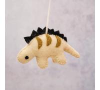 Arthur Cameron - Felt Dino Stegosaurus Tree Decoration - Playful Scandi Christmas Decoration and Whimsical Christmas Ornaments for the Festive Season
