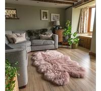 Arthur Cameron - Genuine Double-Fleece Sheepskin Rug with a Natural Suede Backing - Non-Allergenic, Extra Thick & Dense Wool with a Soft, Fluffy Texture