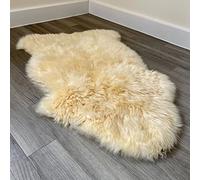 Arthur Cameron - Genuine Double-Fleece Sheepskin Rug with a Natural Suede Backing - Non-Allergenic, Extra Thick & Dense Wool with a Soft, Fluffy Texture