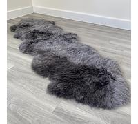 Arthur Cameron - Genuine Double-Fleece Sheepskin Rug with a Natural Suede Backing - Non-Allergenic, Extra Thick & Dense Wool with a Soft, Fluffy Texture