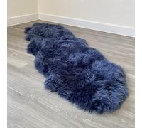 Arthur Cameron - Genuine Double-Fleece Sheepskin Rug with a Natural Suede Backing - Non-Allergenic, Extra Thick & Dense Wool with a Soft, Fluffy Texture