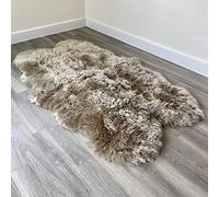 Arthur Cameron - Genuine Double-Fleece Sheepskin Rug with a Natural Suede Backing - Non-Allergenic, Extra Thick & Dense Wool with a Soft, Fluffy Texture