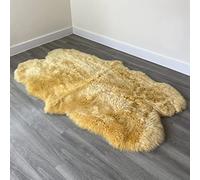Arthur Cameron - Genuine Double-Fleece Sheepskin Rug with a Natural Suede Backing - Non-Allergenic, Extra Thick & Dense Wool with a Soft, Fluffy Texture
