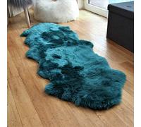 Arthur Cameron - Genuine Double-Fleece Sheepskin Rug with a Natural Suede Backing - Non-Allergenic, Extra Thick & Dense Wool with a Soft, Fluffy Texture