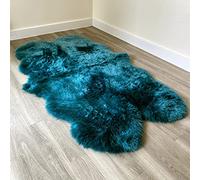 Arthur Cameron - Genuine Double-Fleece Sheepskin Rug with a Natural Suede Backing - Non-Allergenic, Extra Thick & Dense Wool with a Soft, Fluffy Texture