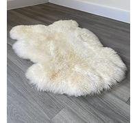 Arthur Cameron - Genuine Double-Fleece Sheepskin Rug with a Natural Suede Backing - Non-Allergenic, Extra Thick & Dense Wool with a Soft, Fluffy Texture