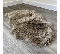 Arthur Cameron - Genuine Double-Fleece Sheepskin Rug with a Natural Suede Backing - Non-Allergenic, Extra Thick & Dense Wool with a Soft, Fluffy Texture