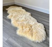 Arthur Cameron - Genuine Double-Fleece Sheepskin Rug with a Natural Suede Backing - Non-Allergenic, Extra Thick & Dense Wool with a Soft, Fluffy Texture