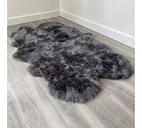 Arthur Cameron - Genuine Double-Fleece Sheepskin Rug with a Natural Suede Backing - Non-Allergenic, Extra Thick & Dense Wool with a Soft, Fluffy Texture