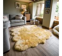Arthur Cameron Genuine Sheepskin Colourful Rugs (Octo) (Mustard)