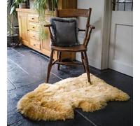 Arthur Cameron Genuine Sheepskin Colourful Rugs (Single) (Mustard)