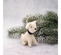Arthur Cameron - Handmade Felt Dog Ornament - Luxury Traditional Christmas Decorations, Elegant Christmas Table Decoration and Timeless Christmas Décor