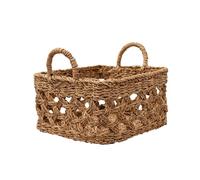 Arthur Cameron - Jamuna Open Woven Seagrass Basket Tray - Handwoven Square Storage Organiser for Kitchen, Bedroom, Bathroom, or Decorative Home Décor (Small)