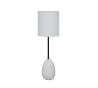 Arthur Cameron - Kozani Modern White Marble Table Lamp - Hand-Crafted Office Desk Lamp for Contemporary Kitchen, Dining Room or Living Room