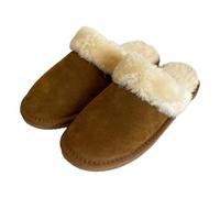 Arthur Cameron - Ladies ‘Luna’ Lambswool-Lined Mule Slippers - Comfy House Slippers for Everyday Lounging (1, Chestnut, 5, UK Footwear Size System, Adult, Women, Numeric, Medium, 3)