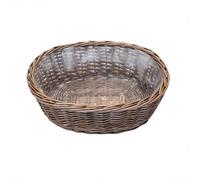Arthur Cameron - Oval Wicker Basket Tabletop Planter - Handwoven Plant Pot and Decorative Home Accessories (Antique Wash, Large)