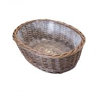 Arthur Cameron - Oval Wicker Basket Tabletop Planter - Handwoven Plant Pot and Decorative Home Accessories (Antique Wash, Small)