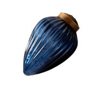 Arthur Cameron - Small 2" Crackle Glass Pinecone Ornaments - Hand-Blown Small Christmas Tree Decorations for Traditional Christmas Trees & Winter Wonderland Displays (Old Navy)