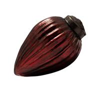 Arthur Cameron - Small 2" Crackle Glass Pinecone Ornaments - Hand-Blown Small Christmas Tree Decorations for Traditional Christmas Trees & Winter Wonderland Displays (Wine)