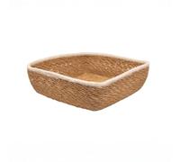 Arthur Cameron - Surma Handwoven Seagrass Square Basket - Tabletop Storage Basket/Shallow Jute Storage Tray - Decorative Organiser perfect for Keys, Jewellery, Coins or Décor (Large)