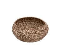 Arthur Cameron - Teesta Handwoven Round Jute Basket - Decorative Tabletop Storage Basket and Artisan Planter for Plants, Home & Kitchen (Small)