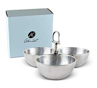 Arthur Court Equestrian Horse Bit 3 Bowl Nut/Snacks / Candy Ensemble - Cast Aluminum Hand Polished 5.5" x 9" x 9"