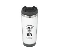 Arthur Daley Minder Political Campaign - Travel Mug, Thermal Insulated Cup for Hot and Cold Beverages Drinks