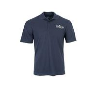 Arthur Daley The Winchester Club Woven Polo Shirt (M) Navy