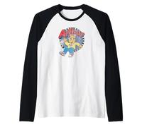 Arthur Distressed Arthur Waving Logo Cartoon Raglan Baseball Tee