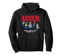Arthur Friends on Bikes Group Pose Cartoon Pullover Hoodie
