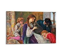 Arthur Hughes-A Music Party Fine Artwork Poster Picture Print Wall Art Canvas Decor Homes Decorative 12x18inch(30x45cm)
