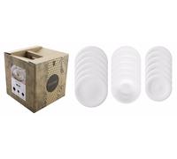 Arthur Krupp Paderno Snow Porcelain Plate Set 18 Pieces White MPN 67101-A8
