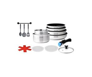 Arthur Martin AM1526CR 15-Piece Removable Stainless Steel Cookware Set