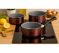 Arthur Martin Set of 3 Casseroles with Durable Non-Stick Design