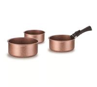 Arthur Martin - Set of 3 saucepans 16-18-20 cm + 1 Handle - Aluminium - Non-Stick Coating - Removable Handle - Suitable for All Heat Sources Including Induction