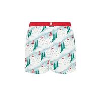 ARTHUR - Men's boxer shorts with jockstrap - American cut - Anti-friction panel - Organic cotton, White - Club N°1120, L