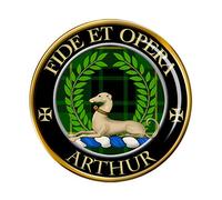 Arthur modern Scottish Clan Pin Badge