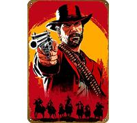 Arthur Morgan Game Poster Metal Tin Sign Gift For Game Gamer 12 x 8 Inch
