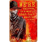 Arthur Morgan Red Dead Remeption Inspirational Quote Underground Art Print Motivational Poster Poster 8x12 Inch Retro Vintage Metal Sign Home Man Cave Art, 8inchx12inch