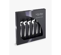 Arthur Price Arthur Price Willow Stainless-Steel Party Forks Set Of Six Stainless Steel