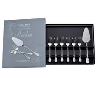 Arthur Price 'avalon' Stainless Steel Gift Boxed Cutlery 7 Piece Pastry Serving Set In Silver Silver One Size