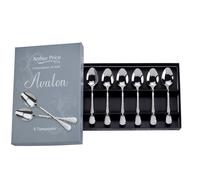 Arthur Price 'Avalon' Stainless Steel Gift Boxed Cutlery Set Of 6 Tea Spoons in Silver Arthur Price Silver