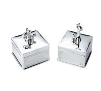 Arthur Price Bambino 'Giraffe' Silver Plated First Curl & First Tooth Trinket Boxes Luxury Children's Gift Arthur Price Silver