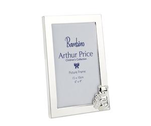 Arthur Price Bambino 'Teddy Bear' Photo Frame Holds 6 x 4 Inch Photo Luxury Children's Gift Silver Plated Arthur Price Silver